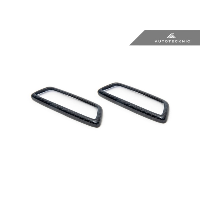 AutoTecknic BMW M Front Seat Dry Carbon Illuminated Emblem Surround