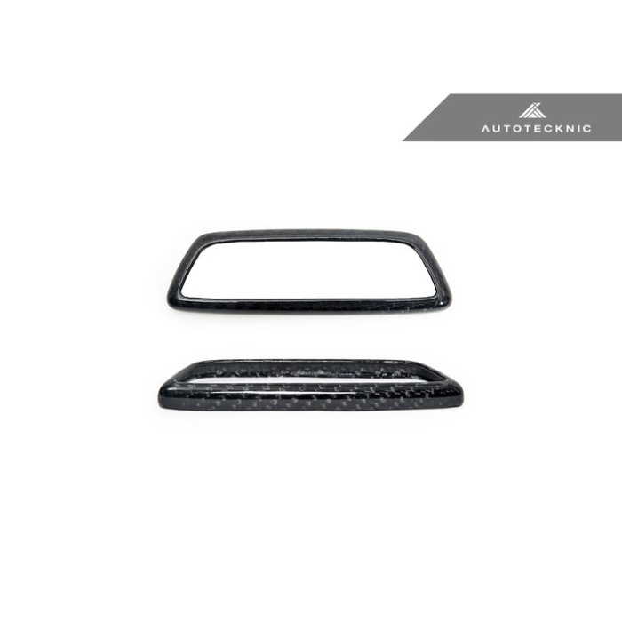 AutoTecknic BMW M Front Seat Dry Carbon Illuminated Emblem Surround
