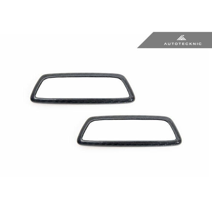AutoTecknic BMW M Front Seat Dry Carbon Illuminated Emblem Surround