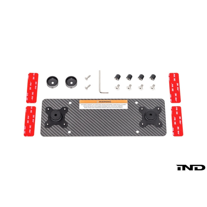 Carbonex BMW Magnetic Rear License Plate Mount - Euro Plate