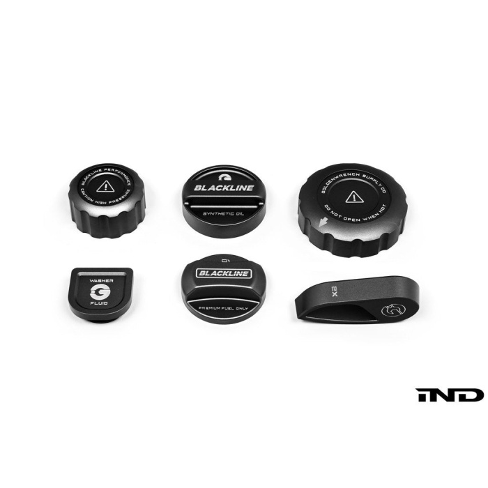 Goldenwrench Blackline Performance BMW M Car (S58) Frozen Black Cap Complete Set