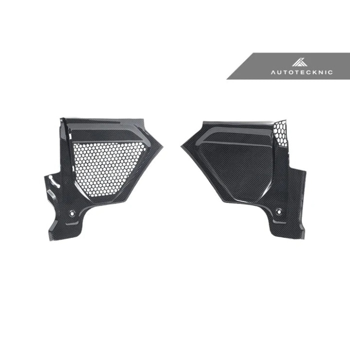 AutoTecknic Dry Carbon Engine Cowl Panel Trim Set