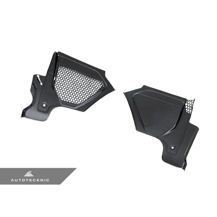 AutoTecknic Dry Carbon Engine Cowl Panel Trim Set