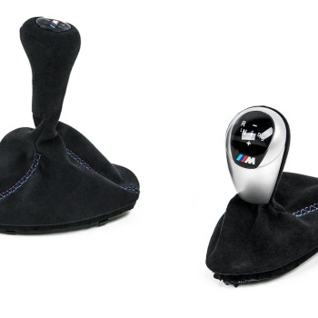 IND E9X M3 Tri-Color Stitched Alcantara Shift Boot