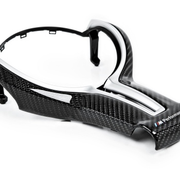 BMW M Performance F-Chassis Steering Wheel Trim - Gloss Carbon