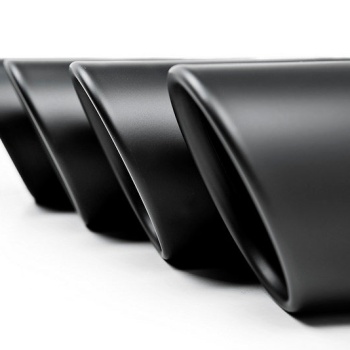 IND F8X M2C / M3 / M4 Matte Black Coated Exhaust Tip Set
