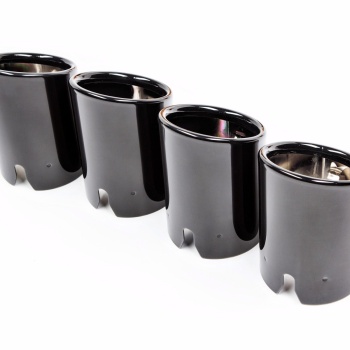 BMW M Performance F8X M2 / M3 / M4 Black Chrome Exhaust Tip Set - Slant Cut