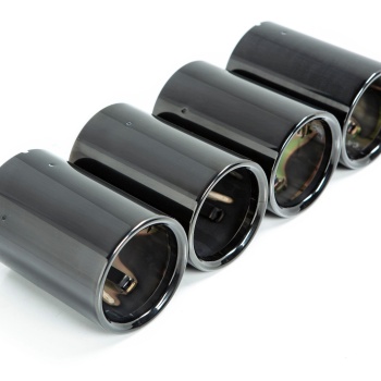 BMW M Performance F87 M2 Black Chrome Exhaust Tip Set - Straight Cut