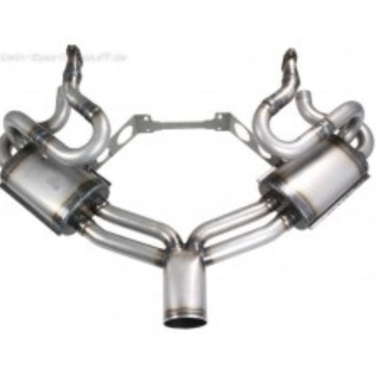 Eisenmann Porsche 356 B/C Rear Muffler Center Tip Design - RACE