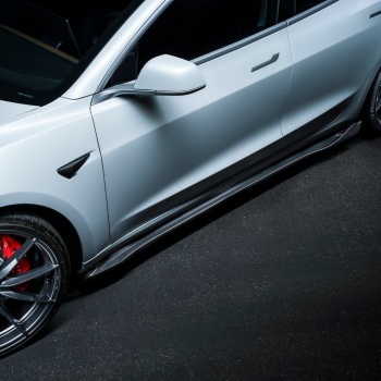 Vorsteiner Tesla Model 3 Volta Carbon Side Skirt Set