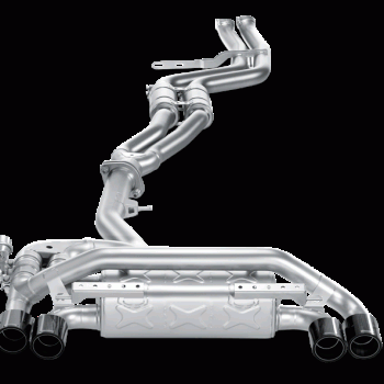 Akrapovic E82 1M Coupe Evolution Exhaust System w/ Carbon Tail Pipe Set (Titanium)