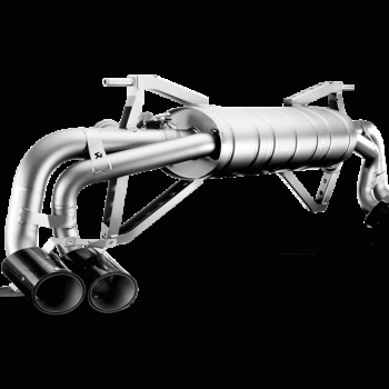 Akrapovic Gallardo LP 550-2  / 570-4 Coupe / Spyder Slip-On Exhaust System w/ Carbon Tail Pipe Set (Titanium)