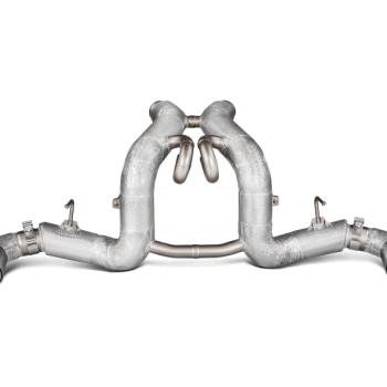 Akrapovic McLaren 540C / 570S Spider / 570GT Slip-On Exhaust System w/ Carbon Tail Pipe Set (Titanium)
