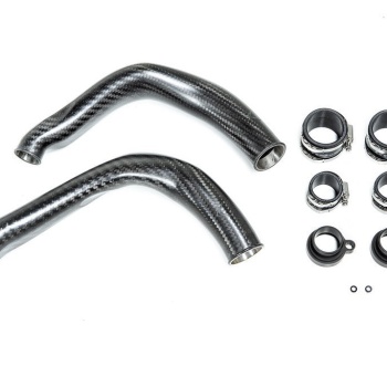 Eventuri BMW F8X M2C M3 M4 S55 Black Carbon Charge Pipe Set - Matte