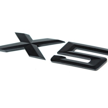 IND E70 X5 Gloss Black Painted Trunk Emblem