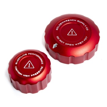 Goldenwrench Blackline Performance A90 Supra Coolant Cap Cover Set
