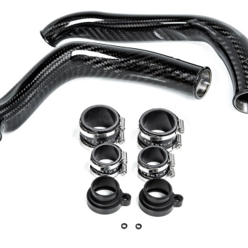 Eventuri BMW F8X M2C M3 M4 S55 Black Carbon Charge Pipe Set - Gloss