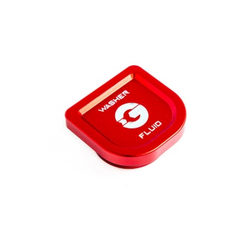 Goldenwrench Blackline Performance A90 Supra Edition RED Billet Washer Fluid Cap
