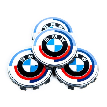BMW M 50 Year Anniversary Heritage Center Cap Set - 56mm