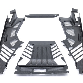 Eventuri Lamborghini Huracan Black Carbon Engine Cover Set