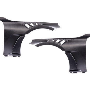 Alpha-N G87 M2 Carbon Vented Front Fender Set - V4 with Blades
