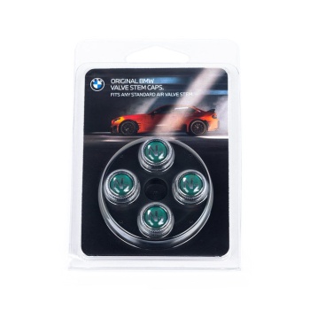 BMW Nitrogen Valve Stem Cap Set - Silver