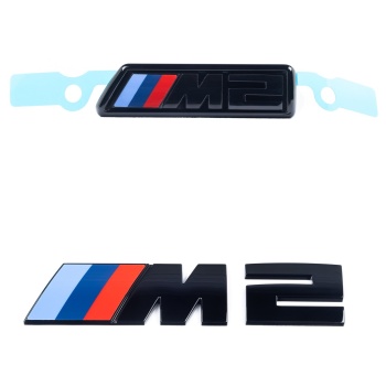 IND G87 M2 Gloss Black Painted Front Grille and Trunk Emblem Package