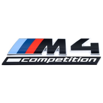 BMW G82 M4 LCI Competition Black Trunk Emblem