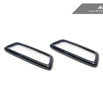 AutoTecknic BMW M Front Seat Dry Carbon Illuminated Emblem Surround