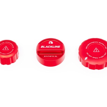 Goldenwrench Blackline Performance BMW M Car (S63 / S68) Engine Cap Cover Set - Edition Red