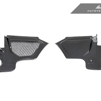 AutoTecknic Dry Carbon Engine Cowl Panel Trim Set