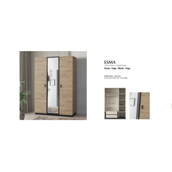 ESMA 3 KAPAKLI DOLAP