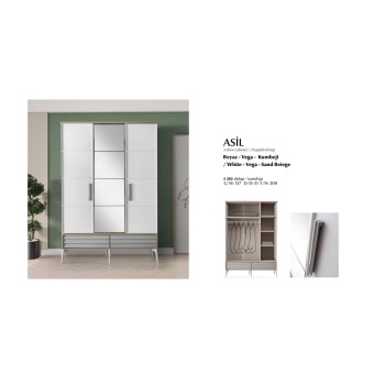 ASİL 3 KAPAKLI DOLAP