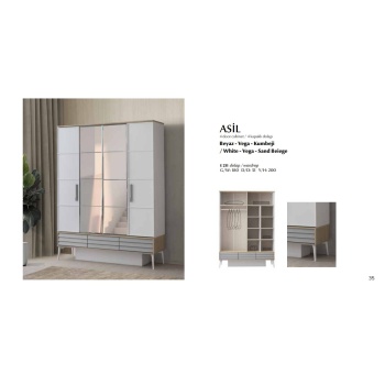 ASİL 4 KAPAKLI DOLAP