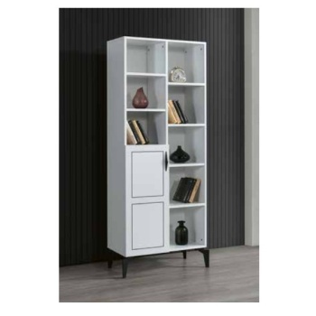 E886 ÇİZGİ KİTAPLIK  MAT BEYAZ