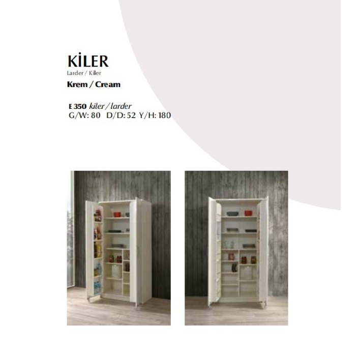 E350 2 KAPILI KİLER DOLAP
