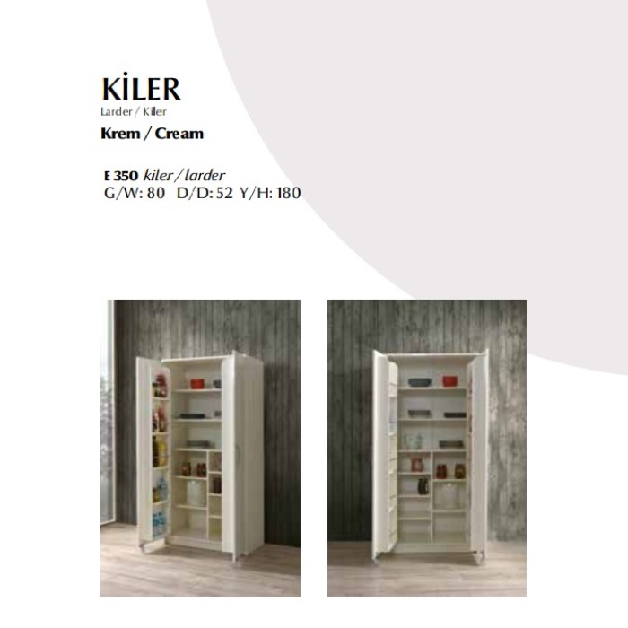 E350 2 KAPILI KİLER DOLAP