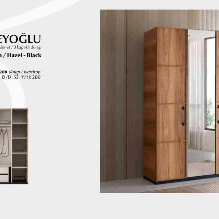 BEYOĞLU 3 KAPAKLI DOLAP