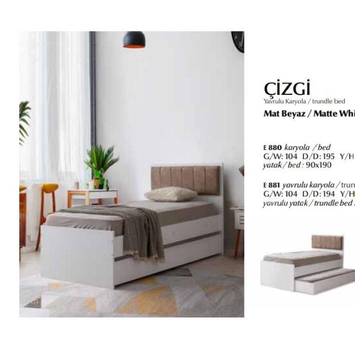 ÇİZGİ YAVRULU KARYOLA