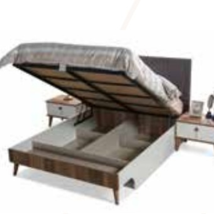 E904 EFSANE  BAZA 150*200  KREM / CEVİZ