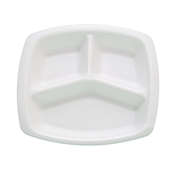 MOD 24 KAPAKSIZ TABLDOT 3 GÖZLÜ KÖPÜK TABAK BEYAZ (CVS 24) PK 200 ADET