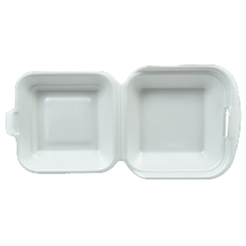 MOD 8B BÜYÜK HAMBURGER KABI KAPAKLI KÖPÜK BEYAZ (CVS H6) PK 500 ADET