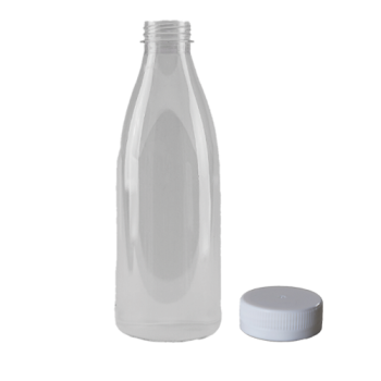 1 LT PET SÜT ŞİŞESİ 40 GR + 38 MM VİDALI KAPAK (YVZ) PK 90 ADET