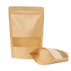 16*27 CM PENCERELİ KRAFT DOYPACK PAKET 100 ADET - KOLİ İÇİ 1000 ADET