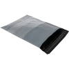 45x55 +5 cm Pe Baskısız Bantlı Gri Siyah Cepli Kargo Poşeti 600 Adet