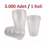 180 CC OTOMAT BARDAK ŞEFFAF 30*100= 3.000 ADET KOLİ