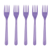 Lila Parti Lüx Plastik Çatal 25li Paket