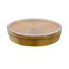 500 CC KRİSTAL HARMONY KAPAKLI YUVARLAK KUTU GOLD (MAY434) KL 200 ADET