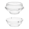 160 CC KRİSTAL KASE 118-36 BOMBE KAPAKLI (MAY302) KL 500 ADET
