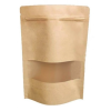 25*34 CM PENCERELİ KRAFT DOYPACK (334) KL 500 ADET